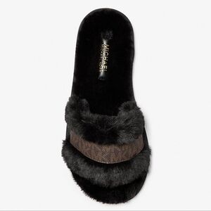Michael Kors Alexis Faux Fur Slides